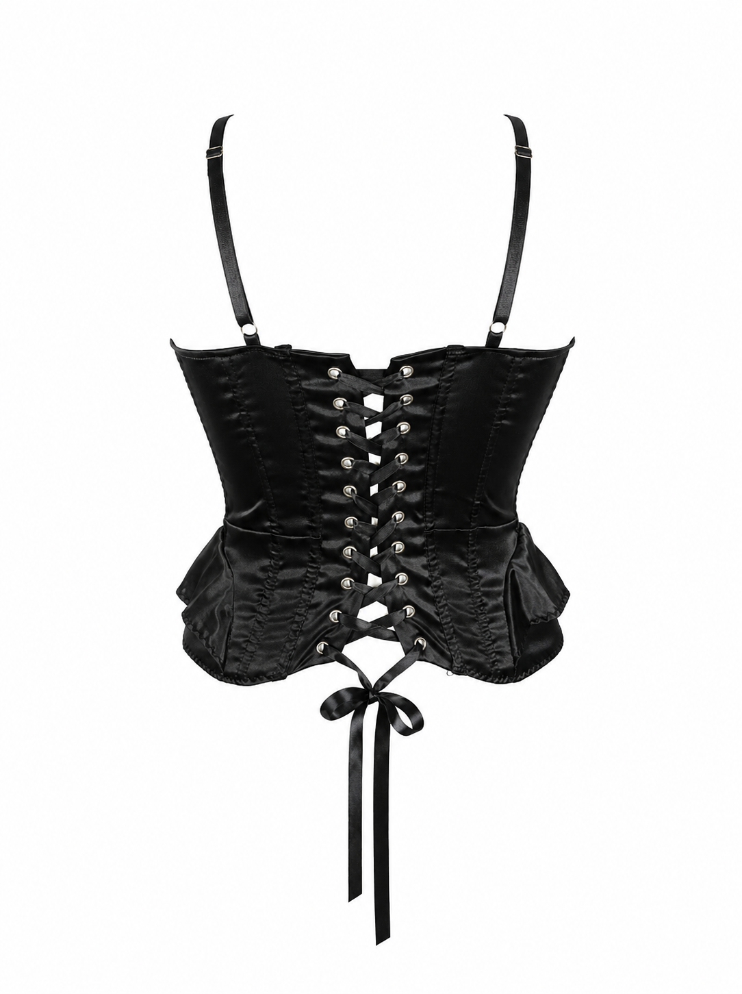 Corset satinat