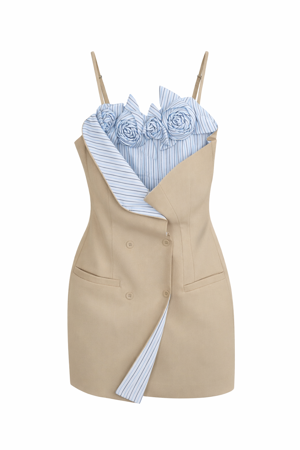 Rochie cu aplicații din poplin