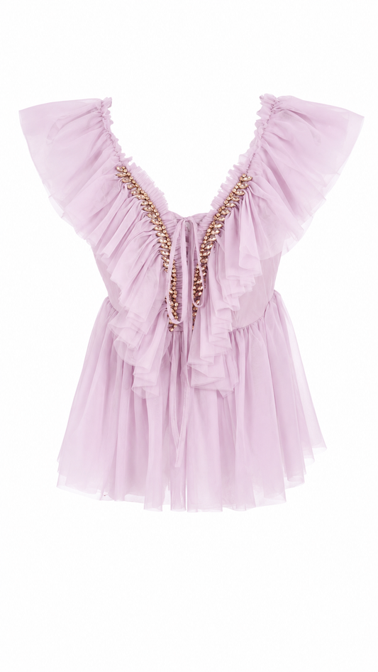 Top din tulle