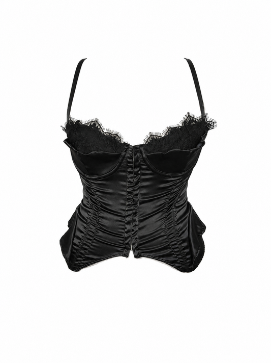 Corset satinat