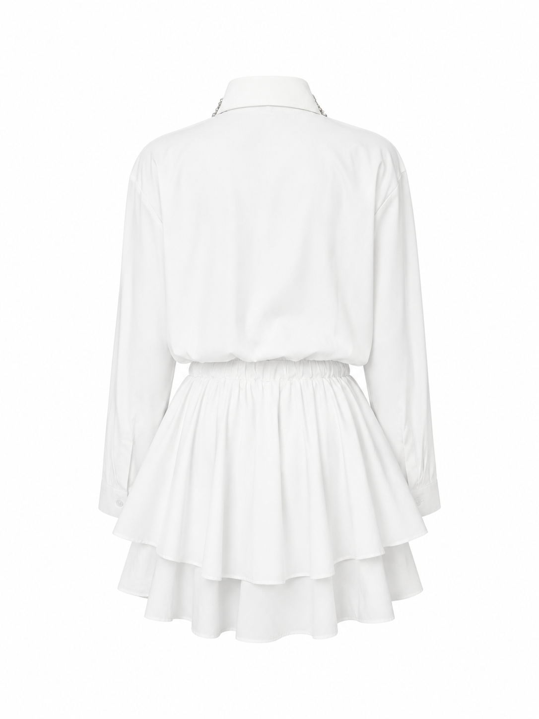 Rochie cu guler brodat